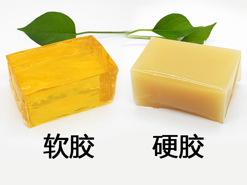 硬的和軟的熱熔膠